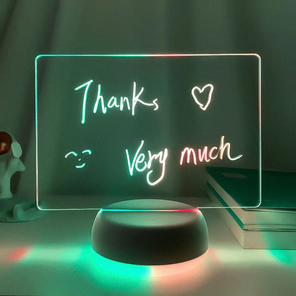 Note Board Led Two Tone 3D Night Light Message Board Holiday Light With Pen Gifts For Children Girlfriend Decoration Night Lamps