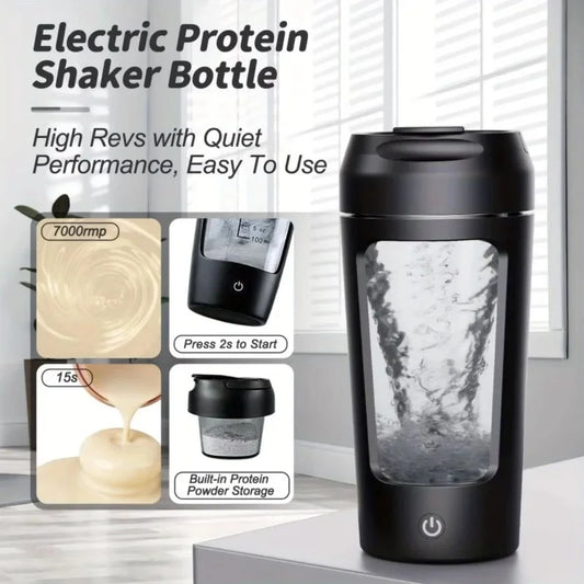 650ML Multifunctional Mixing Cup Automatic Mini Portable Rechargeable Shaker Cup Sports Fitness Protein Powder Mixing Cup