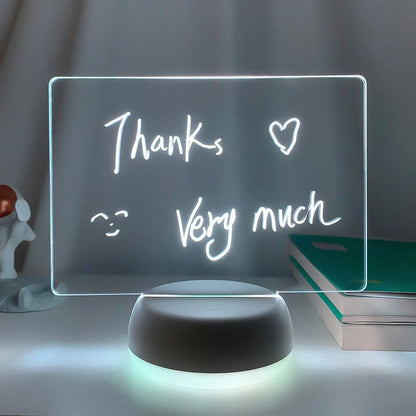 Note Board Led Two Tone 3D Night Light Message Board Holiday Light With Pen Gifts For Children Girlfriend Decoration Night Lamps