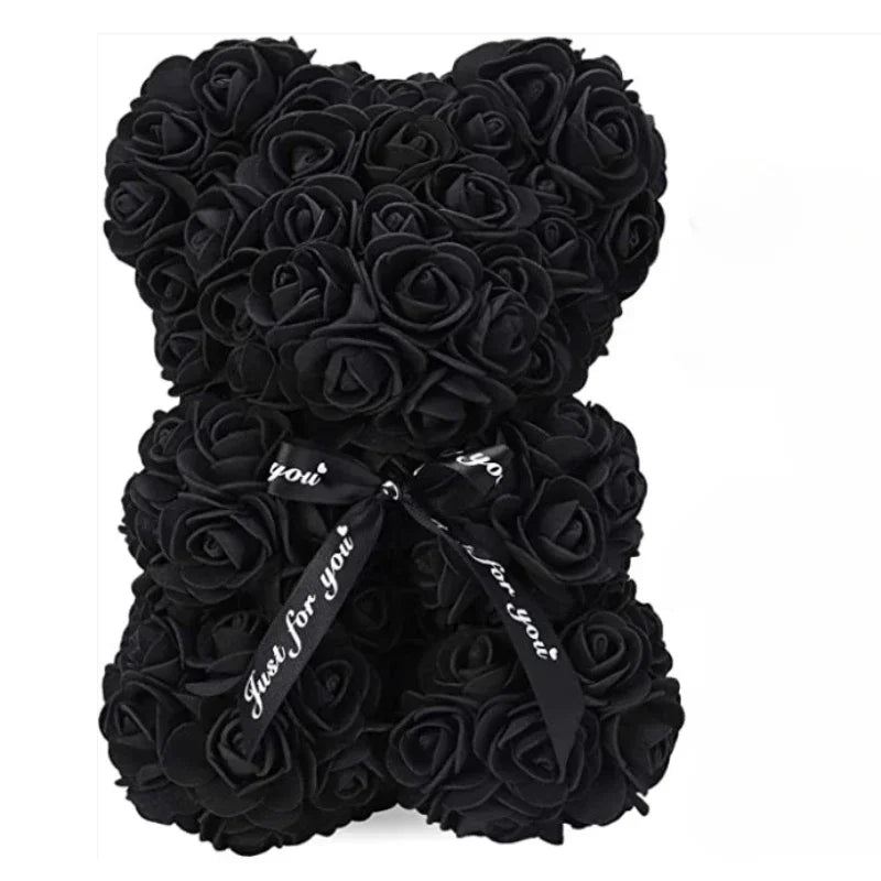 2025 New Artificial Flower Eternal Rose Teddy Bear for Mom Mother's Day Birthday Valentine's Day Anniversary Gifts & Decorations